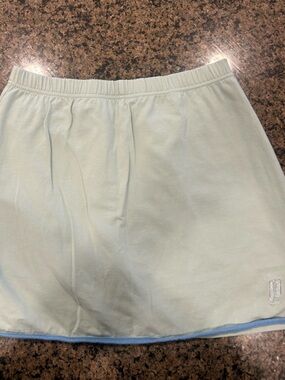 Prince Light Mint Green Women's Tennis Skort with Blue Trim